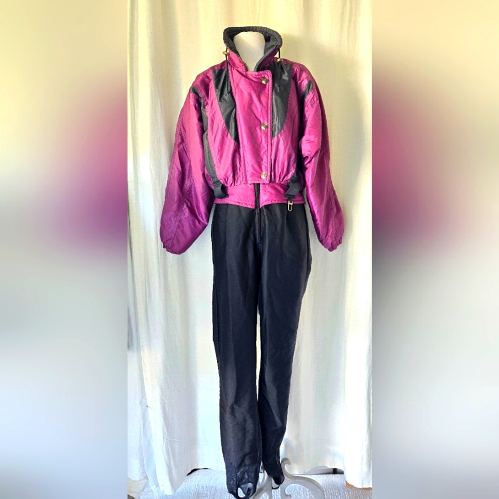 Vintage Ossi Skiwear One Piece Ski Suit/ Jumpsuit